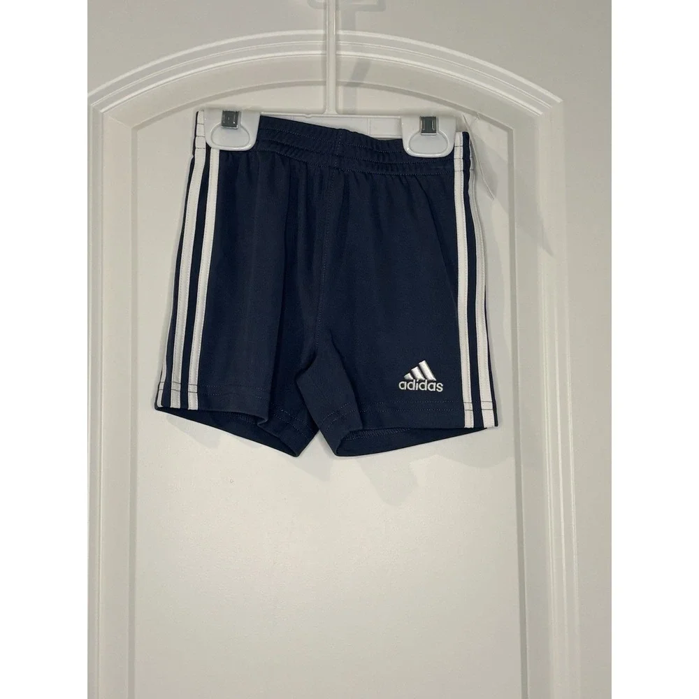 Adidas Baby Boys 2 Piece‎ Outfit 12 Months NWT Tee Shorts Set Blue White